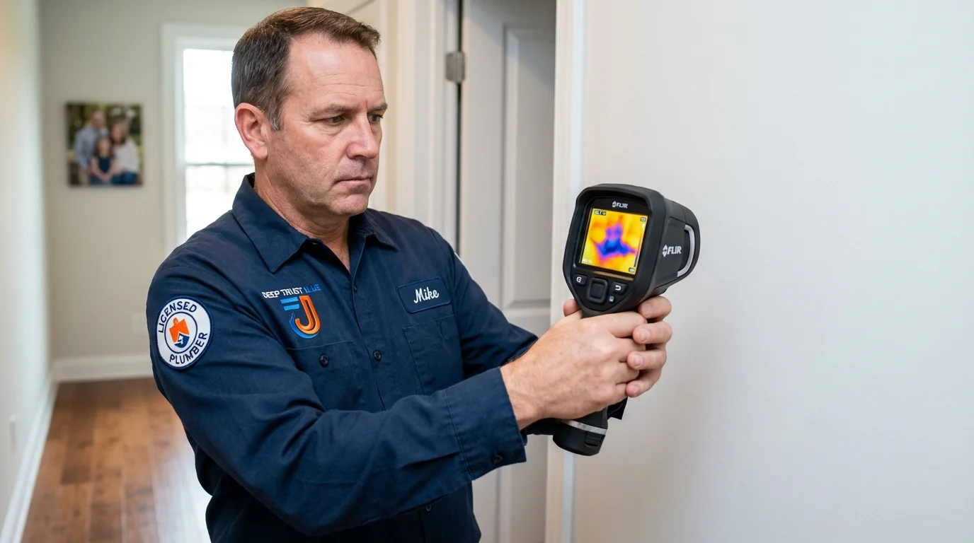 Thermal imaging leak detection by Johns Plumbing LLC in Crowley
